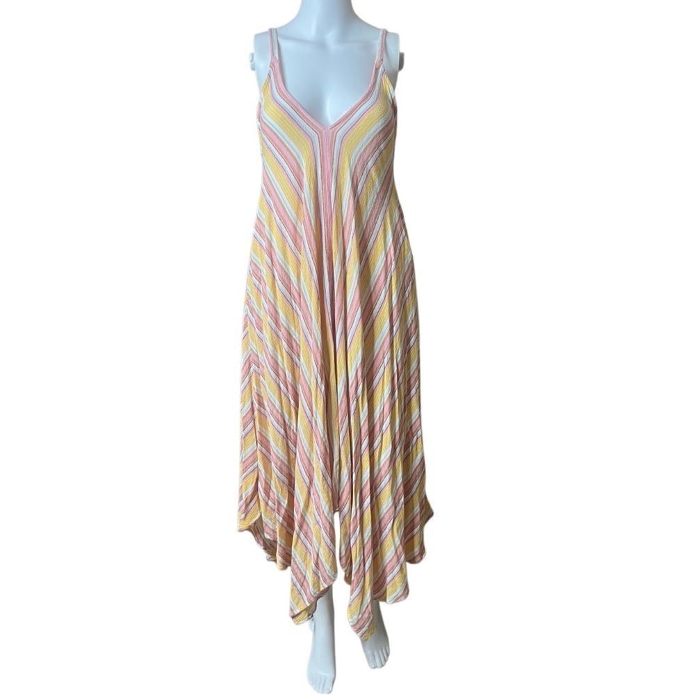 Angie Striped Multicolor Maxi Dress Size Small